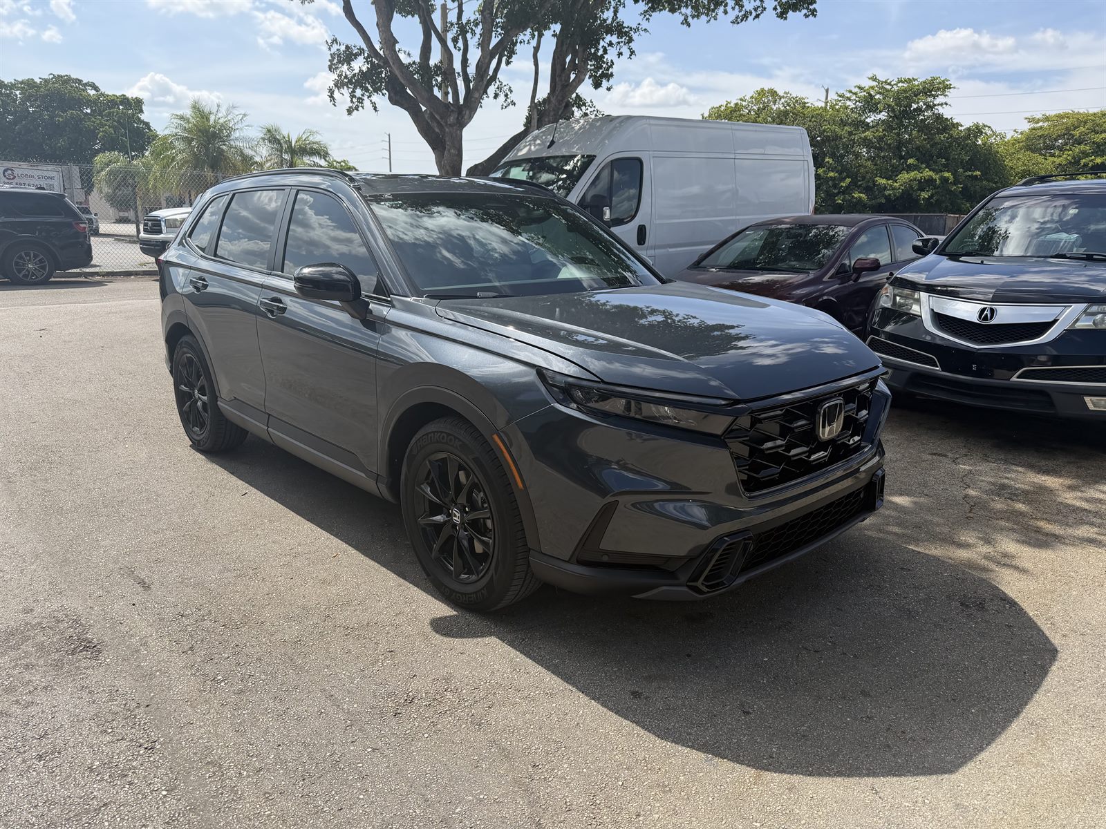 Honda CR-V after front-end repair — looking brand new